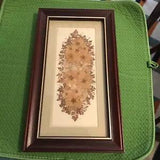 Vintage Pressed Dried Flowers Under Glass w/ Frame Wall Art Joanna Sheen