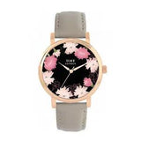 Toff London TLWS-89422 Ladies Pink Carnations Flower Watch