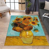 Van Gogh Rug, Sunflowers Rug, Famous Paintings,Art Rug, For Living Room Rug, Design Rug, Modern Rug,Personalized Rug,Gift House Rug,Area Rug