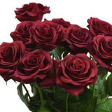 Dark Red Real Touch Roses Silk Artificial Flowers ??Petals Feel and Look like Fresh Roses' 10 Stems - FiveSeasonStuff Floral