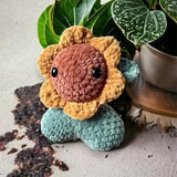 Crochet Sunflower Plush Toy, Easter Gift Idea, Sunflower Amigurumi, Baby Shower Gift, Nursery Room Decor