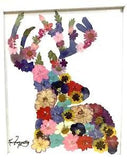 Dried Floral Art/Deer/Original