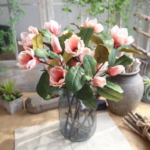 Real Touch Artificial Plants Magnolia Dancing Orchids Silk Flowers Branch Home Wedding Party Plant Wall Decoration Fake Flowers