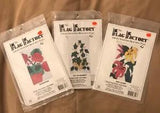3 Flag Factory Patterns Flowers Plants Ivy Geranium Day Lilies 28" x 49" UNCUT