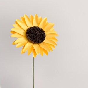 Sunflower Bouquet - Single Paper Flower Bouquet - Stemmed Paper Flower - Paper Anniversary - Summer Flowers - Gift Ideas