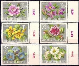 Austria 1964 Exhibition Flowers Dahlia Peony Japanese Morning Glory Hollyhocks/1
