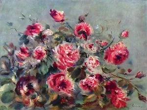 Still Life peonies flowers by Renoir Tile Mural Kitchen Wall Backsplash Ceramic