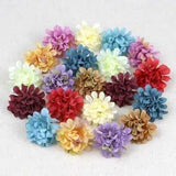 80P 1.6'' Artificial Silk Flower Head Tiny Hydrangea Faux Carnation Fake Flower