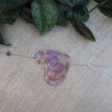 Botanical orchid resin sun catcher