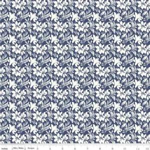 Day Lily Blue The Hesketh House Collection - Liberty of London Cotton Fabric