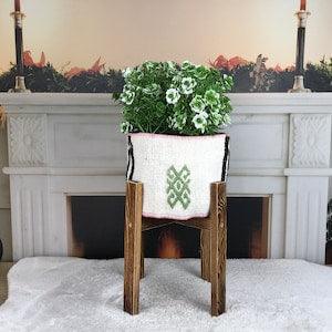 vintage planter, large plant pot, hanging planter, plant pot cover, woven planter, orchid holder, big planter box, garden decor, PH 3099
