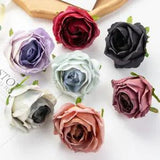 10X Artificial Roses Silk Flower Head Wedding Bouquet Party Garland Floral Decor