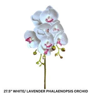 Realistic Orchids for Bouquet Wedding Home Decor Flower Supplies Silk Plant Floral Craft Supplies Faux Flowers