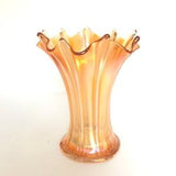 Vintage Northwood Marigold Carnival Glass Bouquet Vase