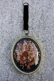 Glass Dome Convex Frame Dried Natural Flowers Bouquet Fleurs Naturelles #203
