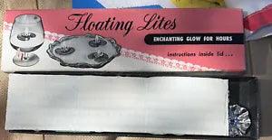 Floating Lites 3 Leaves 10 Sparkling Flowers 100 wick??s VTG  Penn Wax Works
