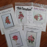 Floral Bouquets, Silver Lining Counted Cross Stitch pattern, Marc Saastad, choice,Formal Roses, Bridal Bouquet, Mums, Carnations
