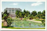 St Louis Missouri Botanical Garden Conservatory Water Lily Vintage Postcard WB