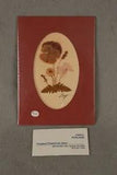 Pressed Dried Flowers Signed Caryl Pohland Rectangle Matt Oval Cut Out Mauve