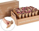 Flora & Bloom Biodegradable Confetti With Pre Built Cones | Dried Flowers (3L...