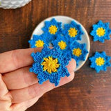 10 petits tournesols bleus, tournesol d??Ukraine, drapeau de l??Ukraine, Slava Ukraini, fleurs de scrapbook, journalisation