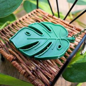 Monstera Deliciosa Leaf 3D Printed Keychain