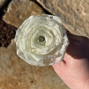 Ivory Lace Roses with Stems, Lace Flower Bouquet, Lace Flowers, Lace Roses, 13th Wedding Anniversary Gift, Lace Gift for Her, Thirteenth
