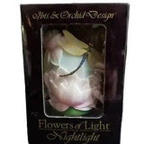 Ibis & Orchid Design Flowers of Light Dragonfly & Water Lily Nightlight