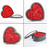 Valentine's Day Gift Girlfriend Wife Rose Soap Flower Heart Shaped Box Love