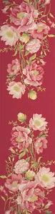 Peonies Pink French Tapestry Table Runner  NEW