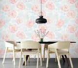 3D Peony Flower Leaves 429NAO Wallpaper Wall Mural Self-adhesive Uta Naumann Fay