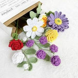 Crochet Flowers, Set of 3, Crochet Gardenia, Crochet Gesang Flower, Crochet Rose, Flower Bouquet, Crochet Bouquet, Christmas Gift