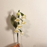 Small Handmade Lily of the Valley Felt Flower Stems - Gift, Present, Home Decor, May Birth Flower