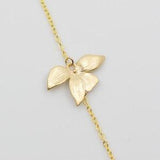 Bracelet gold plated, flower, orchid, flower, wedding jewelry, bridal jewelry