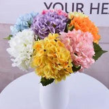 Artificial Flowers Hydrangea Wedding Silk Cloth Fake Peony Flower Bouquet...
