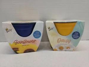 Buzzy Grow Kits Set of 2 Flowers  Sunflower And Daisy Spring Planting NIP