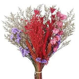 Natural Dried Flowers Bouquet Dried Bunny Tails Flowers Forget Me Not Lover