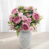 Variety Artificial Rose Silk Flower Peony Hydrangea Wedding Bridal Bouquet...