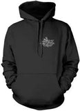 Peony Flower Pocket Design Unisex Hoodie Flowers Tattoo Nature Pretty Gift Style