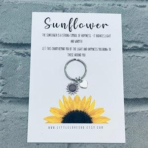 You are my sunshine,thank you gift,thinking of you gift,sunflower keyring,you got this gift,teacher gift,thank you gifts for carers