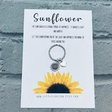 You are my sunshine,thank you gift,thinking of you gift,sunflower keyring,you got this gift,teacher gift,thank you gifts for carers