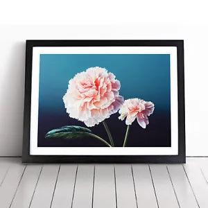 Wild Carnation Flowers Framed Wall Art Poster Print Home Decor Picture Large