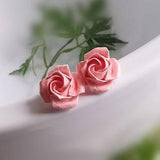 Origami Flower Stud Earrings, Book Paper Jewellery, Rose Earrings, Handmade Earrings, Gift For Her, Best Friend, Birthday, Christmas