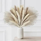 Natural Dried Pampas Grass Bouquet - 85 PCS with Bunny Tails, Dried Flowers,