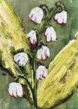 Lilies Of The Valley Oil Painting Original Miniature Signed Art Ukrainian Artist