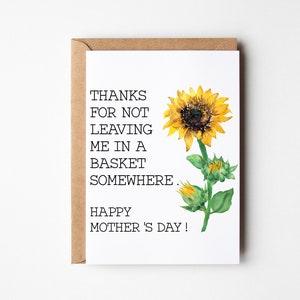 Mother's Day Card, Card For Mom, Cute Mother's Day Card, Funny Mother's Day Card, Card from Son, Card from Daughter, Funny Cards