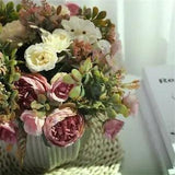 1 PC Artificial Fake Flower Peony Bouquet Home Party Living room Wedding...
