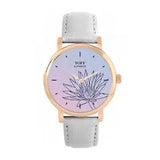 Toff London TLWS-17620 Ladies Blue Water Lilies Flower Watch