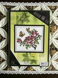 Huatian  Cross Stitch Kit - Peony & Butterfliws, 18 cm by 16 cm