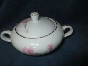 Royal Court Carnation Sugar Bowl w Lid Combined Shipping OK Quite Nice !